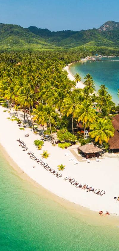 Thailand, Koh Mook, Koh Mook Sivalai Beach Resort, Beach View