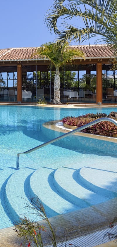 Spanien Tenerife Hacienda del Conde Pool ved Buenavista Restaurant