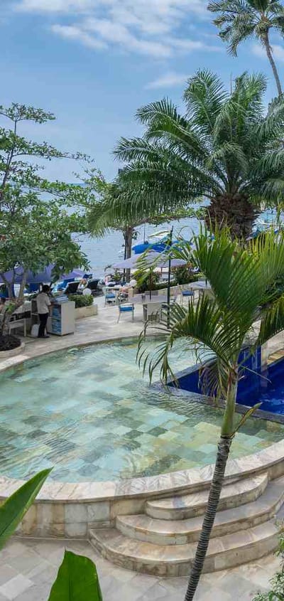 Indonesien Bali Lovina The Lovina, Pool Område