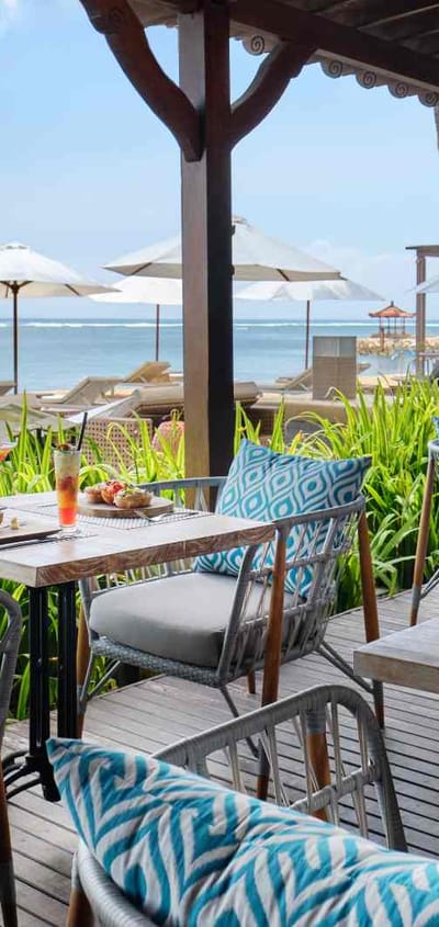 Indonesien Bali Sanur Griya Santrian, Starfish Beach Lounge