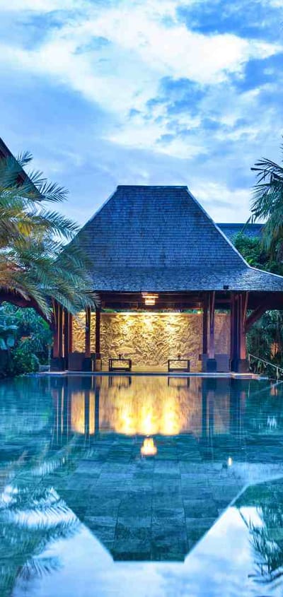 Indonesien Bali Sanur Puri Santrian, Pool Area, Pool Område