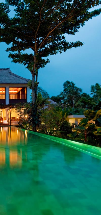 Indonesien, Bali, Ubud Como Uma, Pool & Uma Bar View