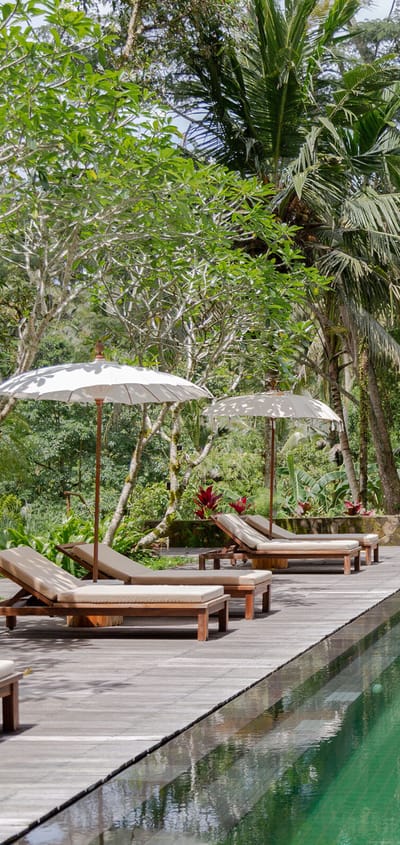 Indonesien, Bali, Ubud, Komaneka Bisma, Pool Area