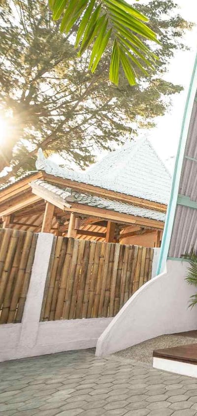 Indonesien gili air 7seas cottage cottage udefra