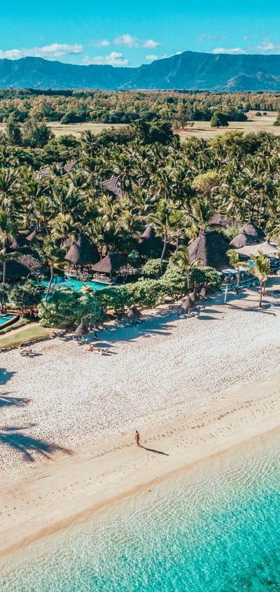Mauritius La Pirogue Luftfoto