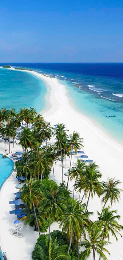 Rejser til Maldiverne, Finolhu Baa Atoll, Pool og sandtange 