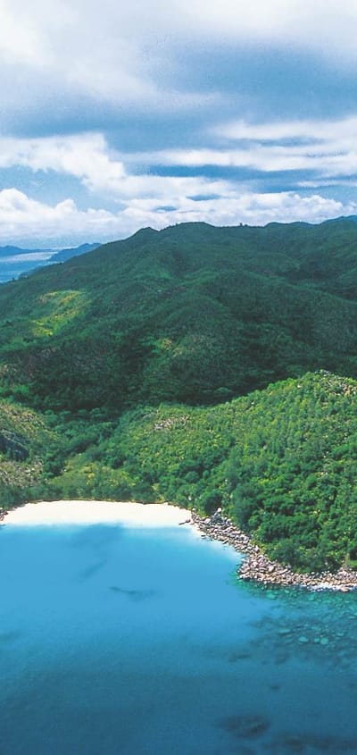 seychellerne praslin constance lemuria fra luften resort