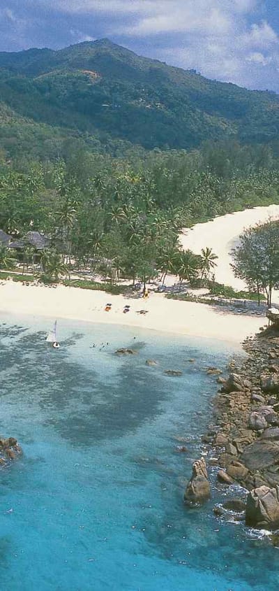 seychellerne praslin constance lemuria luftfoto resort