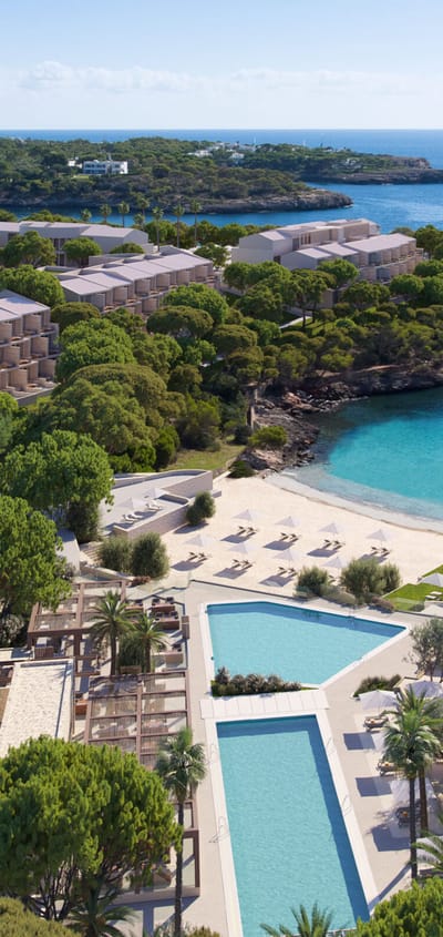 Spanien Mallorca Ikos Porto Petro Aerial View