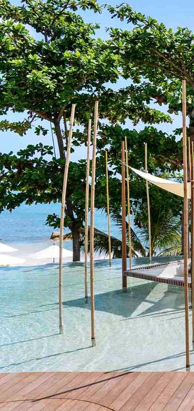 Thailand, Koh Samui, Six Senses Samui, Pool Omr&aring;de