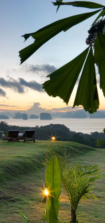 Thailand, Koh Yao Noi, 9 Hornbills Tented Camp, Telt Solnedgang