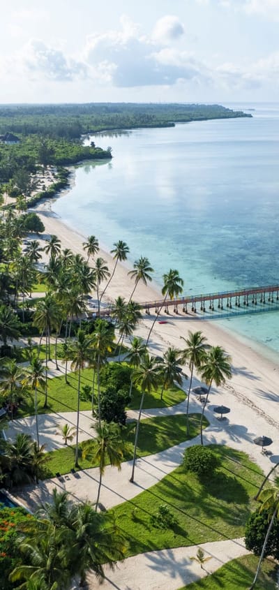 zanzibar the residence drone overview