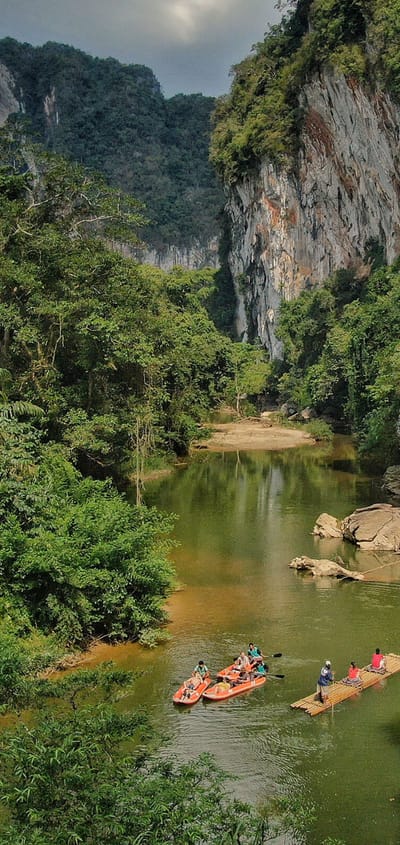 Thailand Khao Sok Anurak Community Lodge Bamboo Rafting