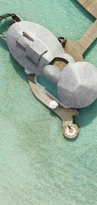 Maldiverne Soneva Jani Aerial 2Villas 1
