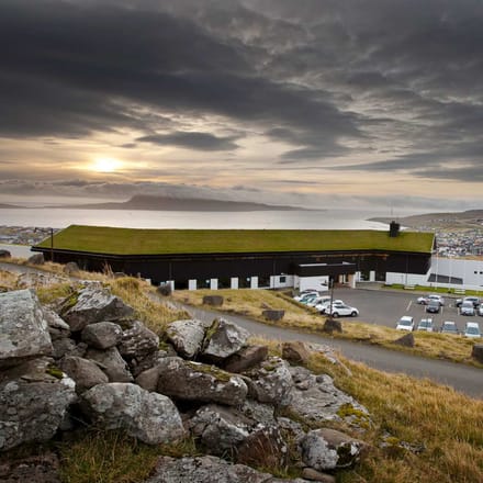 F&aelig;r&oslash;erne, Torshavn, Hotel F&oslash;royar, Udsigt, R&aring; Natur 