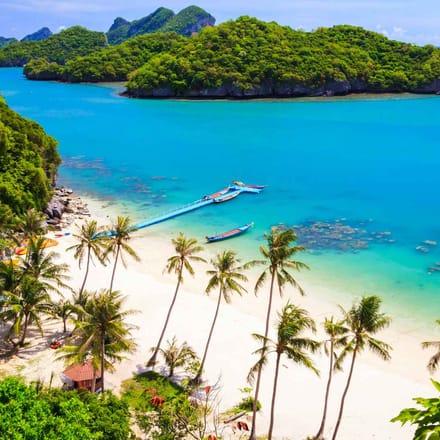 kajaktur i angting nationalpark koh samui thailand