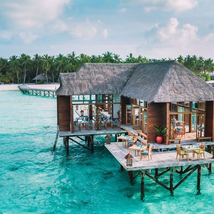Rejser til Maldiverne, Conrad Maldives Rangali Island, spa restaurant
