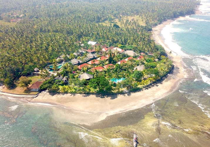 Indonesien Bali pekutatan puri dajuma aerial view scaled