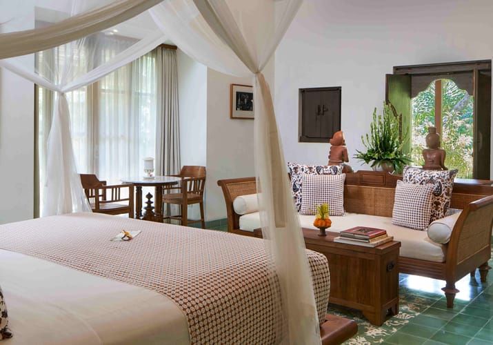 Indonesien Bali sanur tandjung sari south garden bungalow bedroom scaled hotel