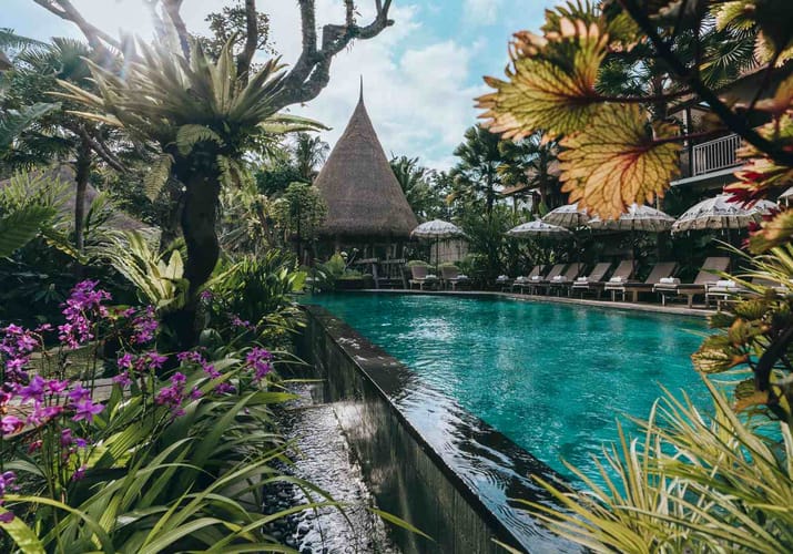 Indonesien, Bali, Ubud, The Alena Resort, Pool Area