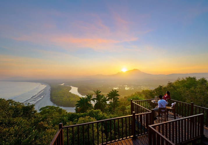 Malaysia, Borneo, Kuala Lumpur, Shangri La Rasa Ria, Sunset View From Balcony