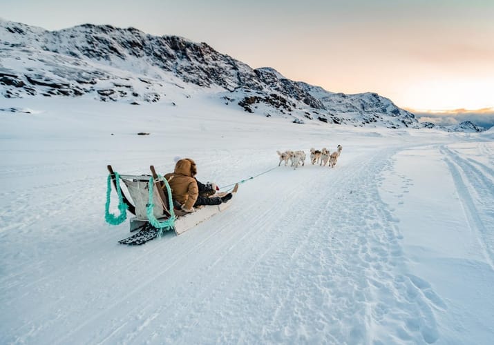 Gr&oslash;nland Sisimut, Hundesl&aelig;de, Snelandskab, Udflugt, Natur