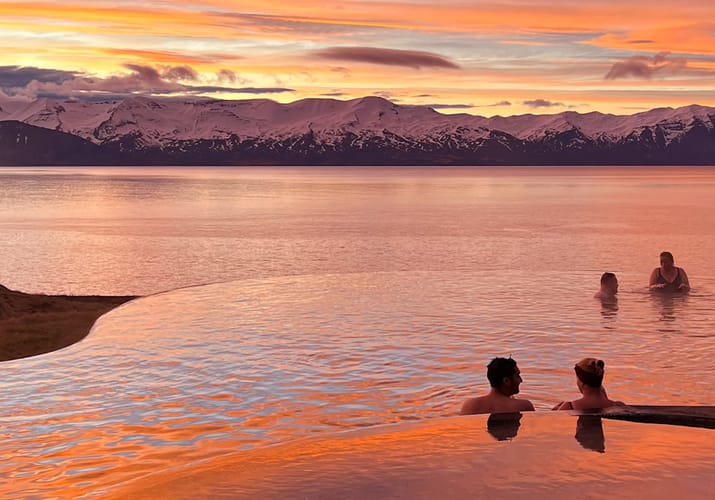 Island, udflugt p&aring; Nordisland, GeoSea infinity pool
