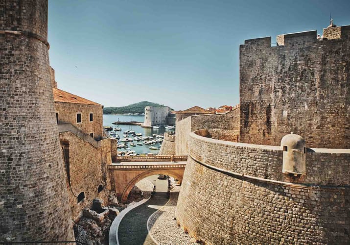 kroatien dubrovnik gamle bydel fort