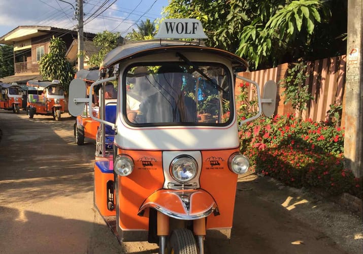 tuktuk i chiang mai nordthailand