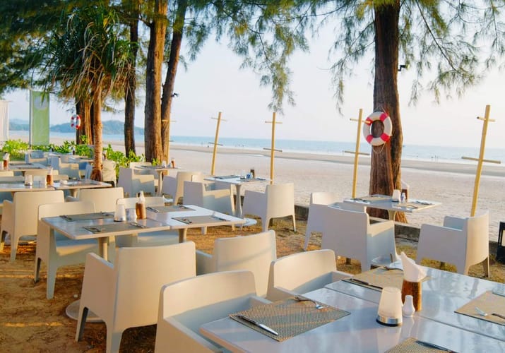 Thailand, Koh Lanta, Twin Lotus, Restaurant Beach