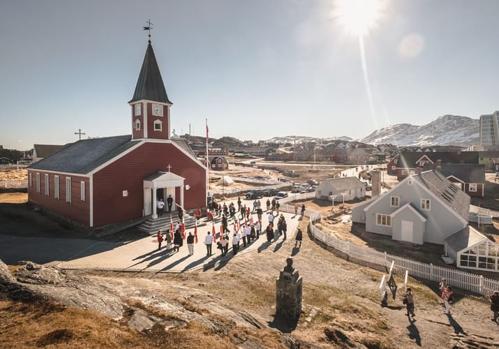 the old church nuuk sunny national day greenland june scaled