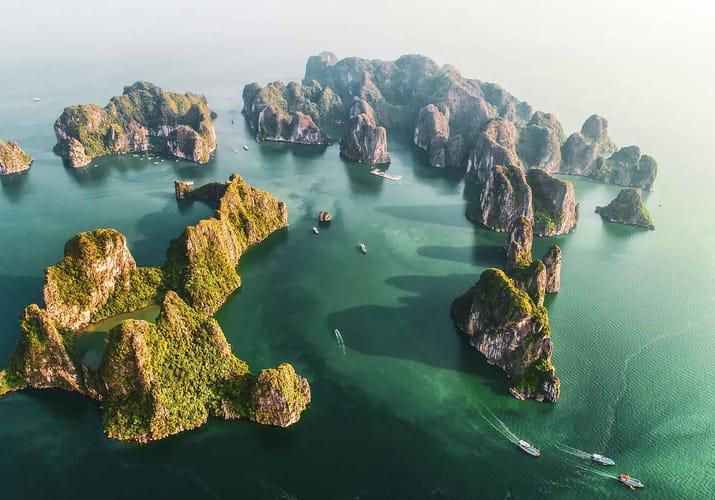 Vietnam halong bugten oeer