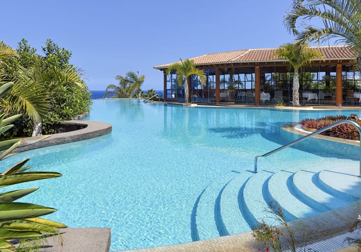 Spanien Tenerife Hacienda del Conde Pool ved Buenavista Restaurant