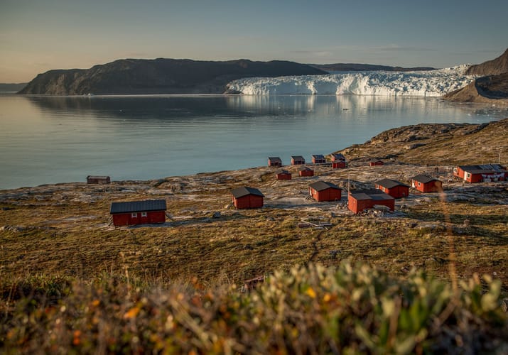 Groenland Eqi Glacier Lodge Kredit Visit Greenland