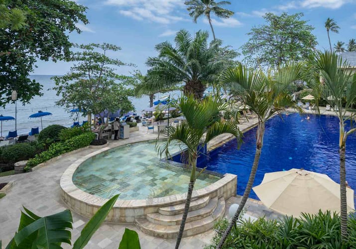 Indonesien Bali Lovina The Lovina, Pool Område