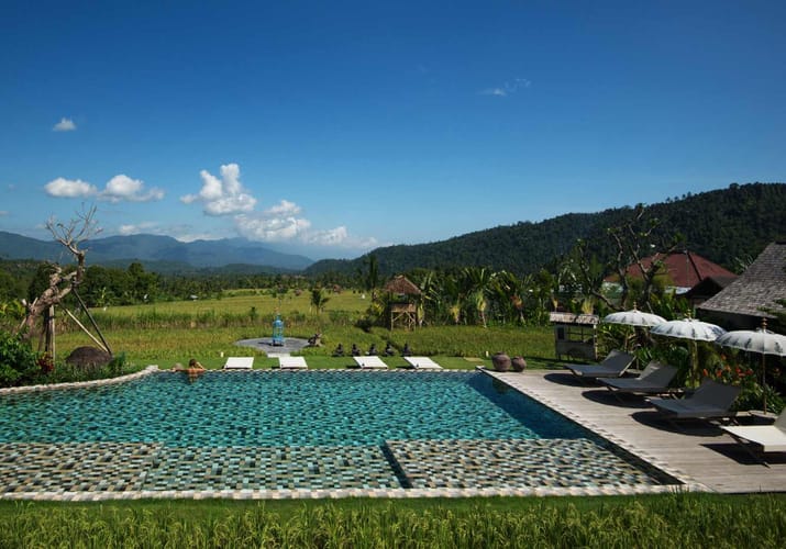 Indonesien, Bali, Munduk, Munduk Retreat Bali, Pool Med Udsigt