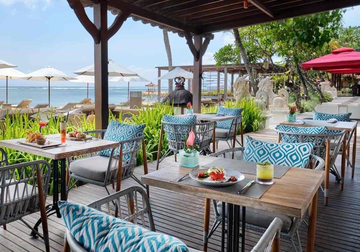 Indonesien Bali Sanur Griya Santrian, Starfish Beach Lounge