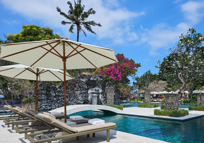 Indonesien Bali Sanur Hyatt Regency, Main Pool Area, Pool Område