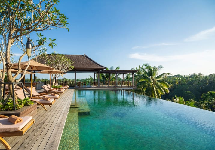 Indonesien Bali Ubud Adiwana Bisma, Rooftop Pool