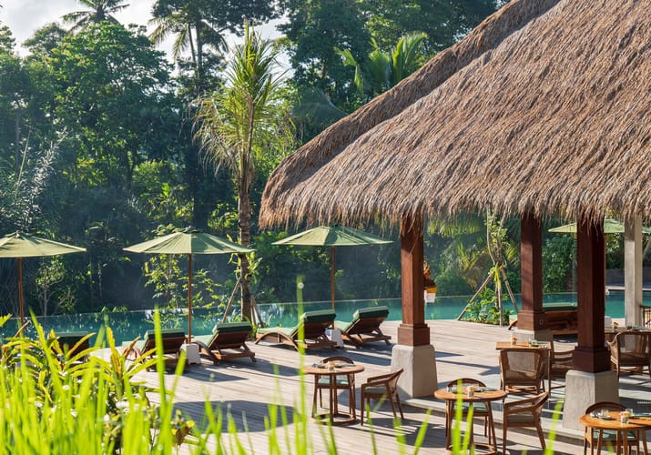 Indonesien Bali Ubud Adiwana Suweta, Chilled Pool Bar