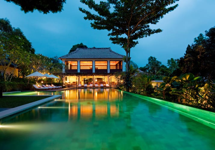 Indonesien, Bali, Ubud Como Uma, Pool & Uma Bar View