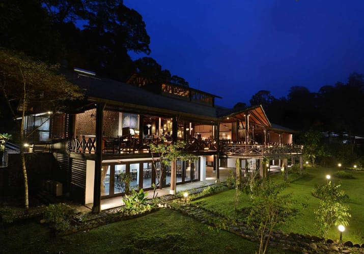 Malaysia, Borneo, Danum Valley Borneo Rainforest Lodge, Udend&oslash;rs Aftenstemning