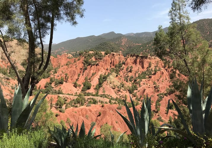 Marokko Atlas Bab Ourika Red Mountains