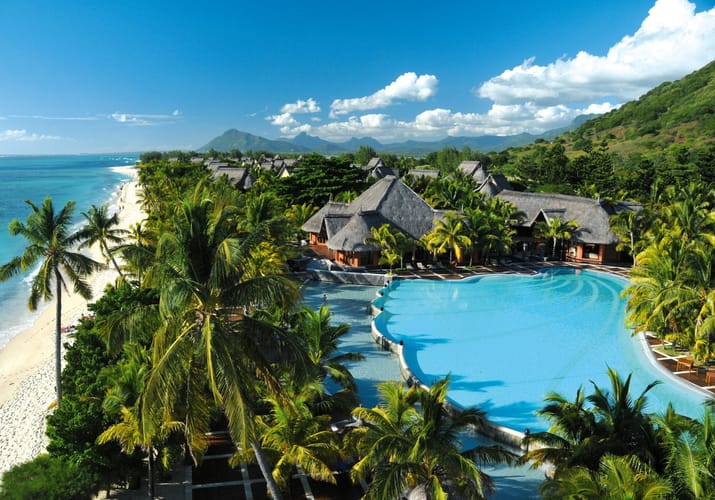 mauritius dinarobin beachcomber golf spa aerial scaled resort