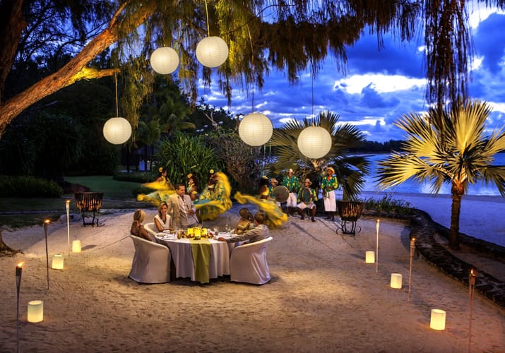 mauritius the residence beach dinner scaled