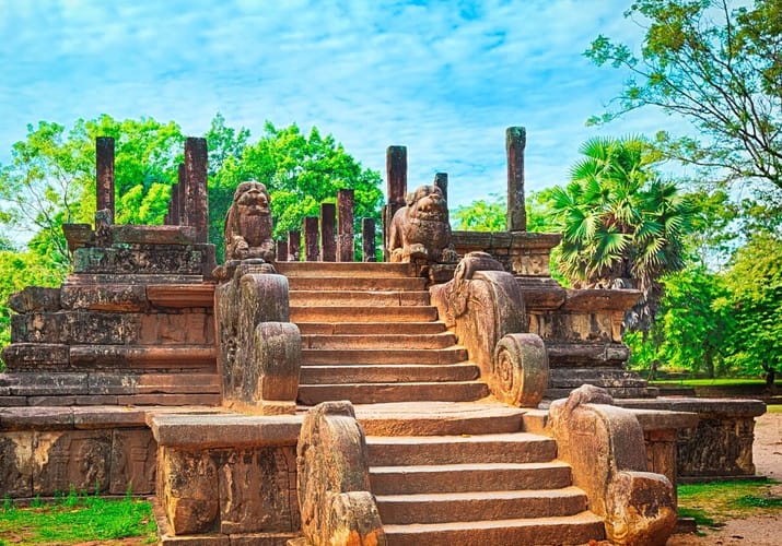 polonnaruwa ruin i junglen