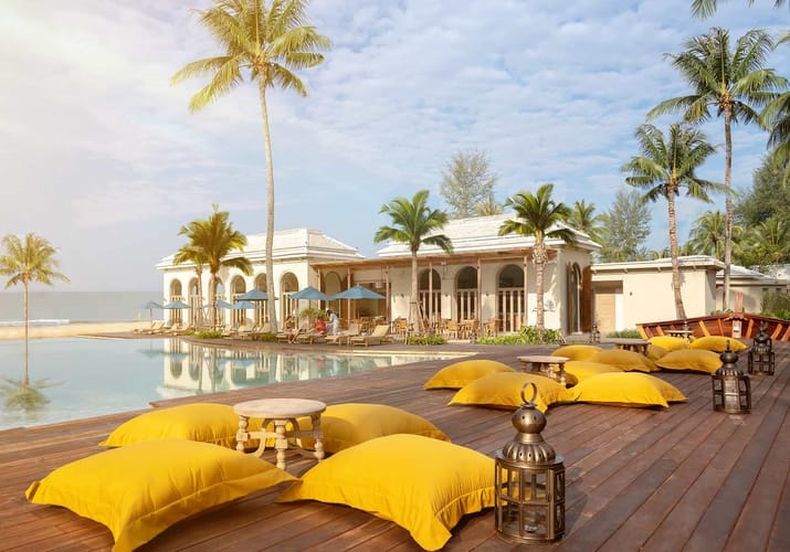 Thailand, Khao Lak, Devasom, Pool Pillows