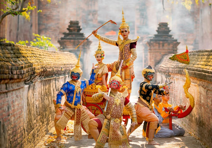 Thailand traditionel danseteater ramakien masker getty scaled