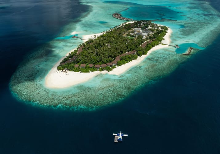 maldiverne avani plus fares bird eye
