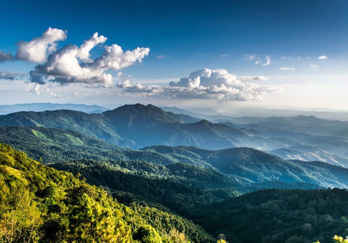 Thailand nord chiang mai doi inthanon the mountain view point
